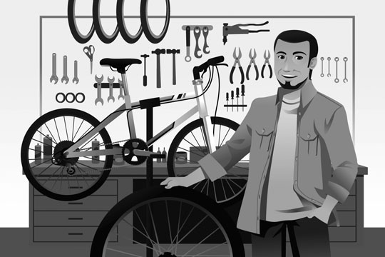 bicycle shop mechanic